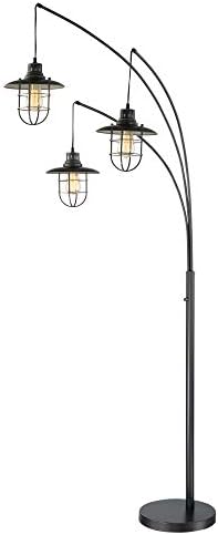 Lite Source Lanterna II 89" Dark Bronze 3-Light Arc Floor Lamp