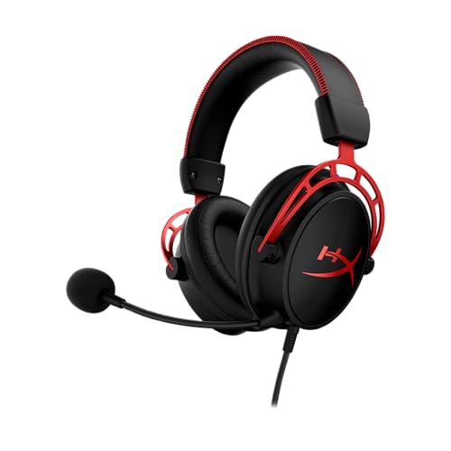 HyperX HX-HSCA-RD Cloud Alpha - Gaming Kopfhörer mit In-Line Audio Control, Kompatibel mit PS5 und Xbox Series X|S