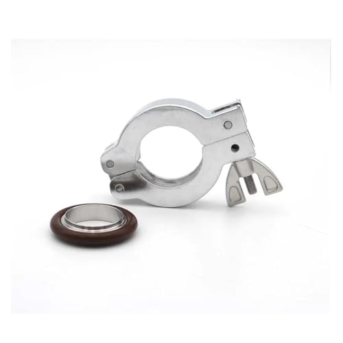 KF40 Aluminium Alloy KF Vacuum Clamp Double Pin Three Jig With Bracket O-ring