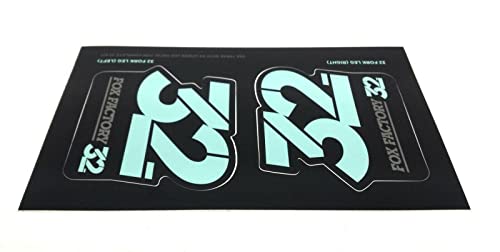 Kit stickers FOX Heritage vert menthe pour rénover vos suspensions VTT - 6