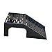 Bothyi Turtle Basking Platform Reptile Tank Ladder Shelter Resting Terrace Reptile Habitat for Amphibians Small Reptiles Salamanders, Black, Large