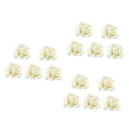 Épingle à cheveux fleur blanche et rose pour coiffure de mariée Housoutil | Lot de 15