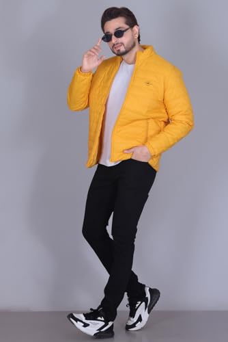 Image of RARE TIMES Men Puffer Jacket | Padded Jacket | Quilted Jacket | Trendy Winter Full Sleeve with Zipper Pocket Jacket (Pack of 1)