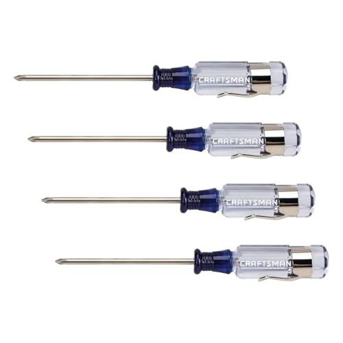 Image of CRAFTSMAN Phillips Screwdriver #0 x 2.5 in., Acetate Handle (CMHT65000) (Pack of 4)