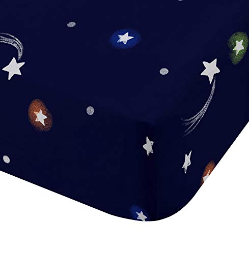 Catherine Lansfield Happy Space Easy Care Single Fitted Sheet Navy