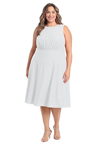 Image of London Times Women's Dresses Inset Waist Midi Dress Career Office Occasion Guest of