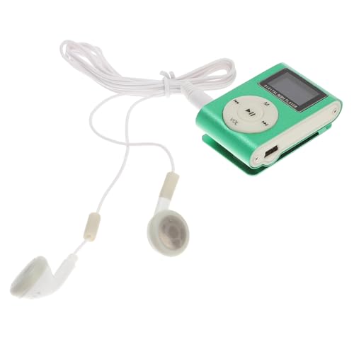 Yardenfun Clip Player with USB Port and Micro Slot Portable Player with Built Lithium Battery for Dynamic Sound Quality Lightweight Design for Hands Use