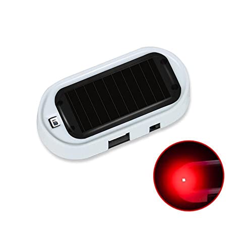 Qus New Usb Charging Led Car Solar Simulation Anti-Theft Warning Light Wireless Intelligent Sensor Signal Lights Strobe Lamp Flash #TOP2