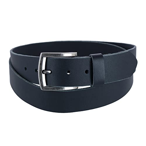 CTM Men's Big & Tall Bridle Belt with Removable Buckle