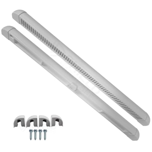 Window Trickle Vents - Reduces Condensation Damp & Steam - Complete Replacement Kit for uPVC Wood & Aluminium White 300mm