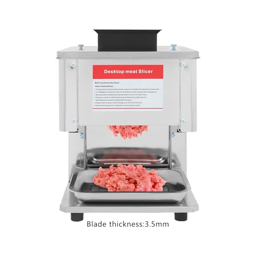 Máquina eléctrica cortadora de carne 1500W acero inoxidable miniatura 4