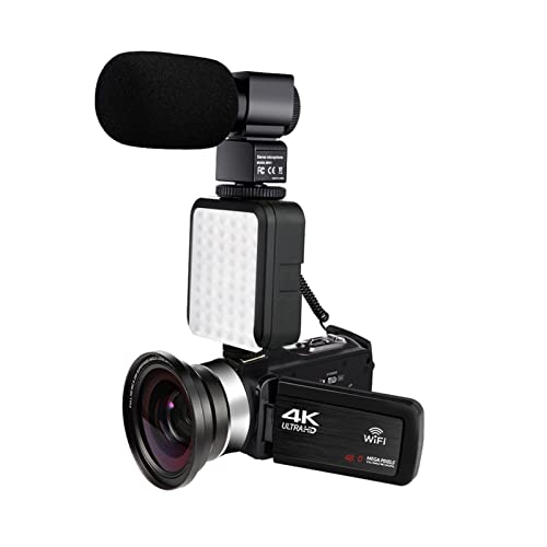 動画撮影用カメラ ビデオビデオカメラ4K 48MP 16Xデジタルズームビデオブロギングカメラ内蔵塗りつぶしのライトタッチスクリーンブログ録音写真レコーダーカム タッチスクリーン+手ぶれ補正機能搭載 (Size : 32 G SD Card, Color