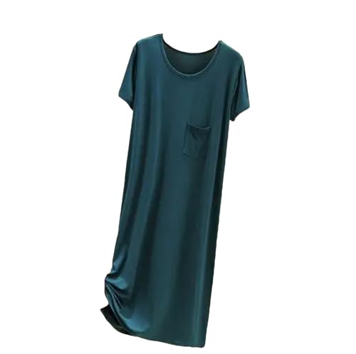 Chemise de nuit en modal premium femme pyjama mi-long doux manches courtes Lmtossey