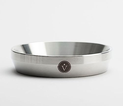 VIENESSO Espresso-Trichter für Siebträger 51 mm - Edelstahl Dosierring...
