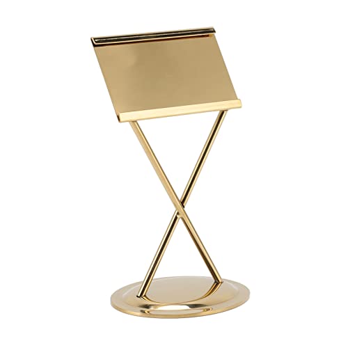 Buffet Menu Holder, Lash Display Stand Food Labels for Party Buffet Party Signs for Food Weddings Place Cards Table Numbers Holder(Gold)