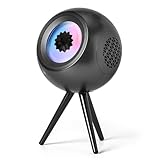 sovenomund Ferrofluid Speaker - Magnetic Fluid Bluetooth Speaker Audio Visualizer with Dynamic Visual Effects and Dreamlike Colorful Lights - Dual TWS Pairing, Unique Desktop Decoration, Black