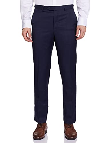 Image of Raymond Wool Blend Men's Full Sleeve Contemporary FIT Fancy Blue Formal Suit