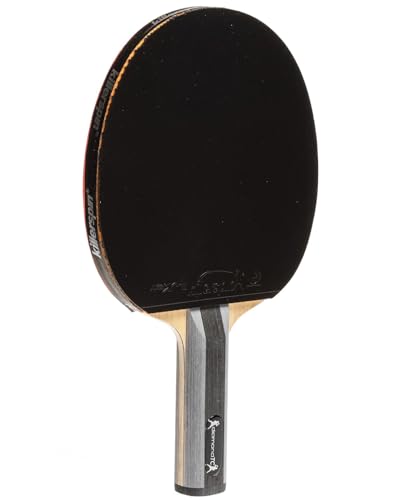 Image of Killerspin Diamond TC Ping Pong Paddle, Advanced Table Tennis Paddle, Memory Book Paddle Case, Red /Black