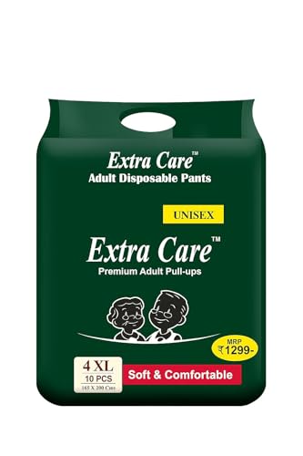 ARAI Adult Pant Style Extra Care Diapers (Unisex, 4Xl (10 Pcs))