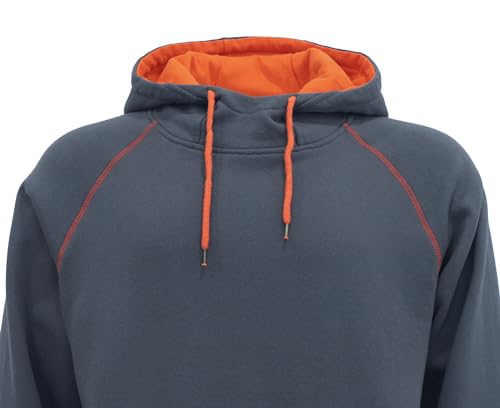 BOCOMAL FR Hoodies 10.5oz Midweight Cottoon Fleece Pullover Flame Resistant Hooded Sweatshirts NFPA21124