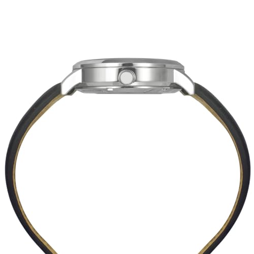 TIMEX Leather Men Silver Round Automatic Dial Analog Watch- Tweg23500 - Image 5