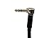 Monoprice 1/4-Inch TRS Male to 1/4-Inch TRS Male Guitar Pedal Patch Cable - 8 Inch - Black, Right Angle Connectors - Premier Series