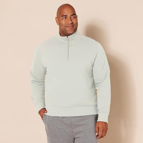 Image of Amazon Essentials Men's Long-Sleeve Quarter-Zip Pullover Fleece Sweatshirt