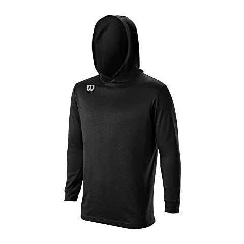 Wilson Sudadera de baloncesto estándar para hombre, color negro, talla extra pequeña Cover