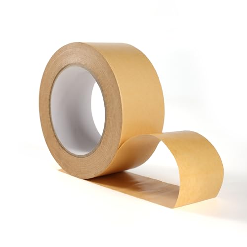 GlounX Brown Kraft Paper Packing Tape 2 Inch x 55...