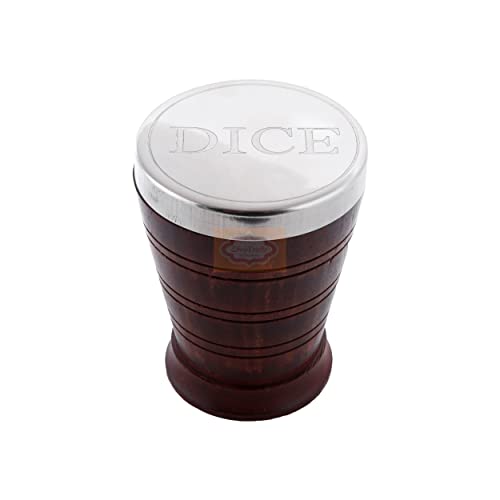 Ortus-Arts-Handmade-Wooden-Dice-Shaker-Set-Dice-Game-Set-for-Families-Includes-Five-Wooden-Dice