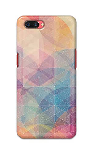 Image of PRINTFIDAA Printed Hard Back Cover Case for Oppo A3s | Oppo A5 2018 | Realme C1 | Realme C1 2019 Back Cover (Crumpled Paper Design) -1803