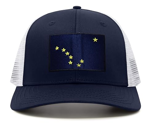 Image of International Tie State Hat for Men and Women, Adjustable Snapback Trucker Baseball Cap with Embroidered Patch