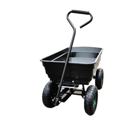 Carro de remolque plano plegable para jardinería al aire libre y transporte con bomba de aire y herramientas incluidas (neumático de gas Gr 94-51-22)