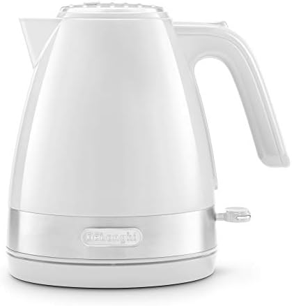 De'Longhi Active Line Kettle, anti-scale filter, 1.7 Liters, 360° swivel base, KBLA.3001.W, White