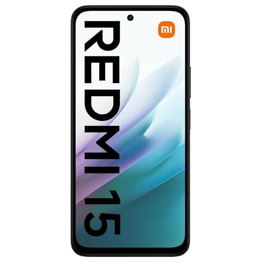 XIAOMI Redmi 15 - Smartphone von 6 + 128GB, Schwarz Midnight, Bildschirm von 6,9" 120Hz, procesador Snapdragon® 685, 50MP-Kamera, 7000mAh, Keine Ladegeräte enthalten