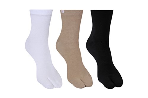 SupersoxRegular Thumb Socks for Women, Made with Breathable, Anti Odour & Moisture Absorbent Combed Cotton with a Extra Durable Welt, Ideal For All Day Wear (Pack Of 3)