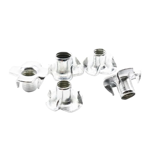 Dado a quattro artigli zincato, M4 M5 M6 M8 M10 Dado a quattro griffe zincato for altoparlante a T a cieco for mobili(M6)