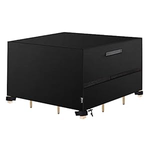 RnCop Cube Garden Furniture Covers, Waterproof Patio Table Cover – Fade Resistant Heavy Duty 420D Oxford Fabric, Anti-UV…