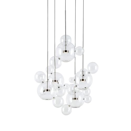 �y���_���g���C�g, LED�V���o�[�N���A�K���X�o�u���z�[���f�R���[�V���������V��V�����f���A2025�Ɩ�����݂艺�������v���r���O���[���p(5light 24 b2,CLEAR_SILVER)