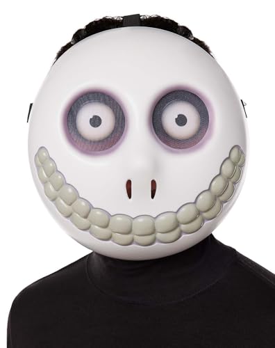 Spirit Halloween The Nightmare Before Christmas Barrel Half Mask Officially Licensed Scary Mask Costume Accessory Unisex Adult ONE Size FITS Most Standard Multicolor