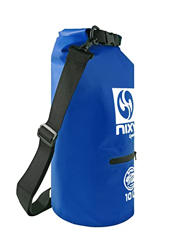 NIXY Bolsa seca impermeable 10L con cierre roll top - ligera y durable para paddleboarding, kayak, hiking, camping, náutica, playa, natación, vela y más - Azul, 10L miniatura 2