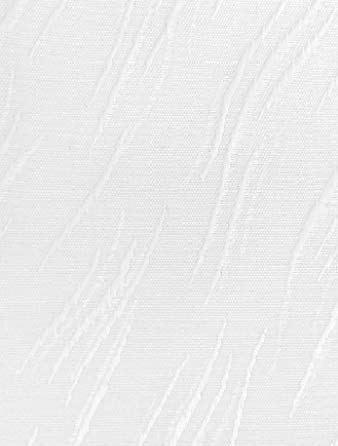 Made to Measure Vertical Blind Replacement Slats - 3.5" Garda White Fabric (Pack of 15 Slats) - Including Hangers Weights & Chains