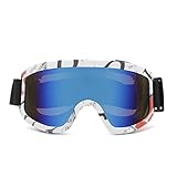 [Compatibilidad universal con casco]: La correa de las gafas de esquí es extremadamente flexible, lo que puede garantizar la compatibilidad con el casco, y es adecuada para casi todos los adultos y adolescentes. Además, el marco de TPU flexible y seguro facilita los ajustes faciales.