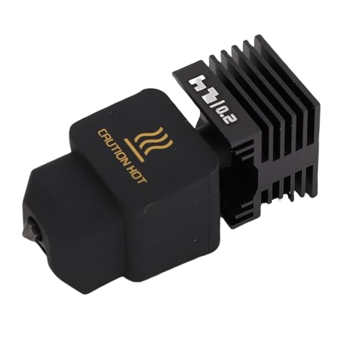 Jeffergarden Hardened Steel Nozzle Hot End Kit Copper Plated Heating Block with Ti Alloy Throat 0.4mm for 1.75mm Filamen