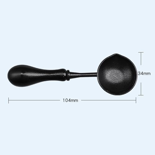 Cuchara de aleación con mango de madera PPPHTUO de diseño elegante 6