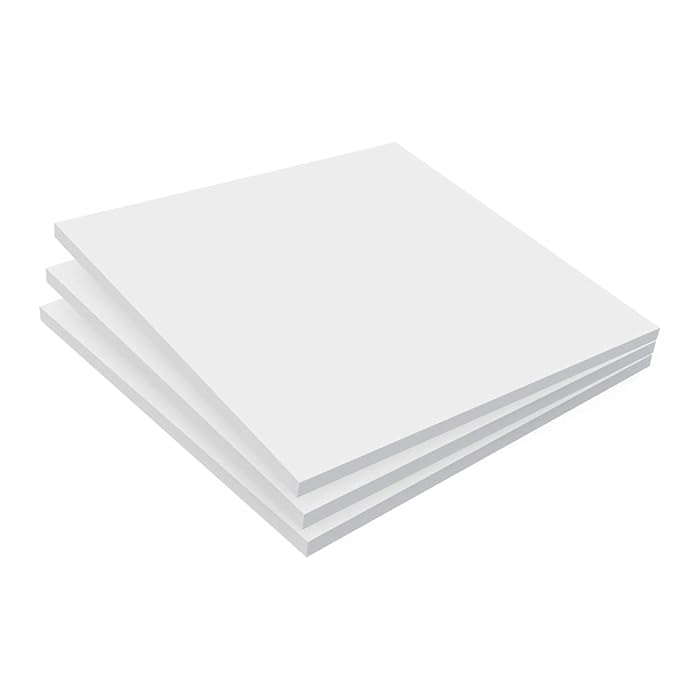 Buy Expanded PVC Sheet 10" x 10" White Printable Rigid PVC Board Sintra
