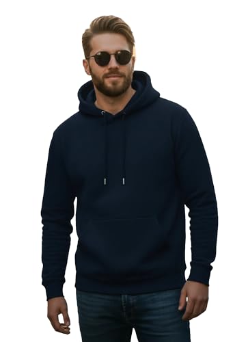 Image of Men Regular Fit Fleece ||Black||Hoodie Solid||Sweatshirt-JM3860