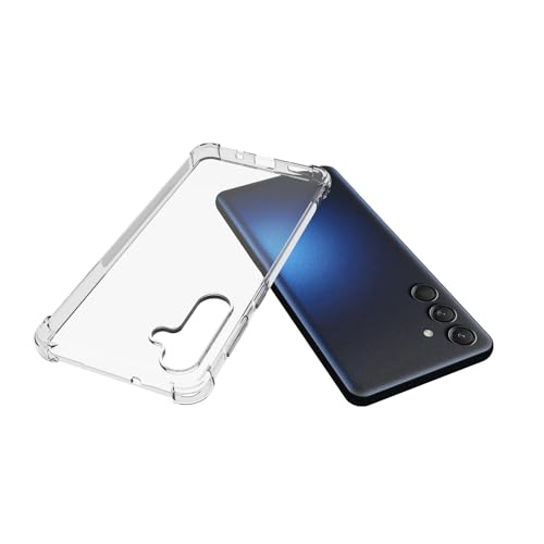 Image of Back Cover Transparent Soft Silicone Scratch Resistant Anti Slip Back Cover Case for Samsung Galaxy M55 5G - Transparent