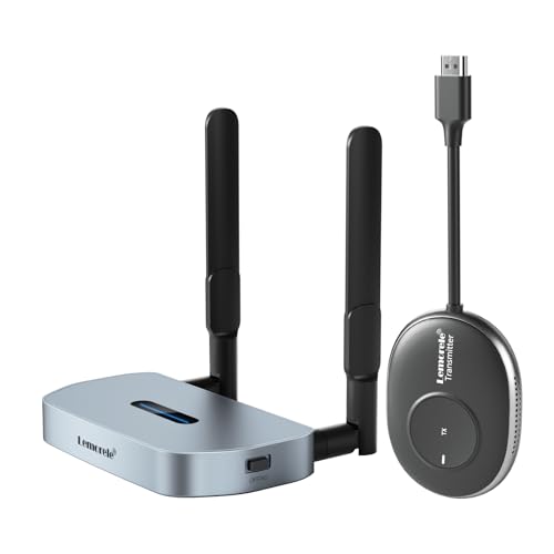 Lemorele Wireless HDMI Transmitter and Receiver Supports 8 TXS to 1 RX for Business, 2.4G/5G 1080P HD,Plug&Play HDMI Funkübertragung for Streaming Video Audio from Laptop/TV Box to HDTV,Monitor