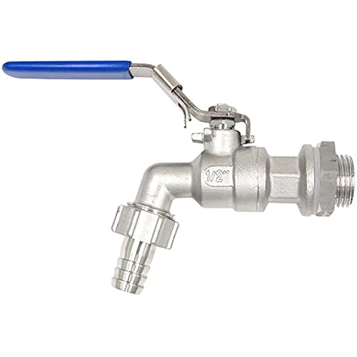 Beer Brewing Equipment, Stainless Steel Spigot,1/2 in Elbow Barb